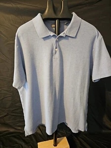 Daniel cremieux signature collection MEN cotton POLO shirt, Light Blue, XXL CL - Picture 1 of 4