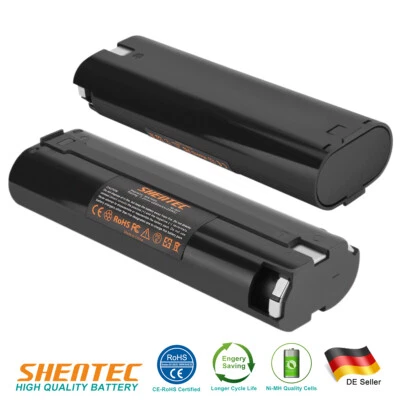 SHENTEC 2x 4000mAh 7.2V Ni-MH Akku Für Makita 7000 7002 7033 3700D 6018D 6073 632003-2