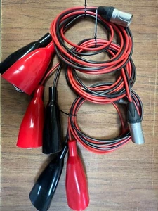 Vivax-Metrotech Direct Connect Leads with Large clips (Lot of 3) - Picture 1 of 4