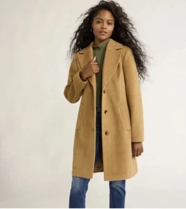 Time& True Faux Wool Tan Damen Mantel Größe M - Bild 1 von 7