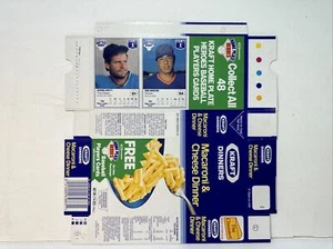 George Brett Ron Darling 1987 Kraft Home Plate Heroes Never Folded Panel/Box - Picture 1 of 3