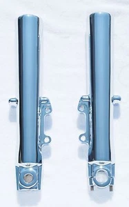 Harley Road King Custom FLHRS 2000-2013 Chrome Lower Slider Fork Legs Outright - Picture 1 of 12