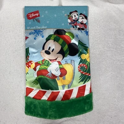 Disney 48 in Diameter Mickey Mouse & Friends Christmas Tree Skirt NWT - Image 1 of 4