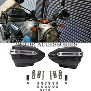 Fit For Royal Enfield Hunter New Classic Meteor 350 Tinted Black Hand Guard Kit - Picture 1 of 6