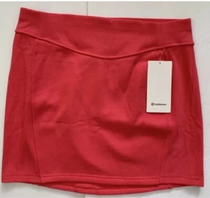 Lululemon Scuba HR Mini Skirt Pink Glaze Coral XL New NWT LW8ALSS RARE HTF - Picture 1 of 6