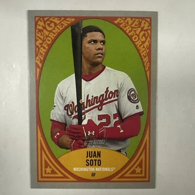 2019 Topps Heritage - New Age Performers #NAP-15 Juan Soto - Image 1 of 2