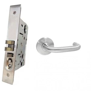 NEW Heavy Duty Security Entry Mortise Door Lock Satin Chrome Dorms Replacement - Picture 1 of 7