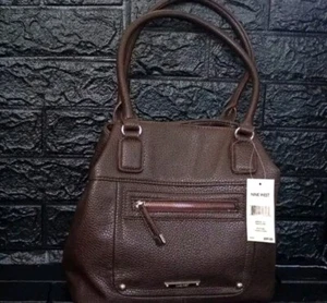 Nine West braune Damen-Schultertasche zwei Henkelriemen - Bild 1 von 13