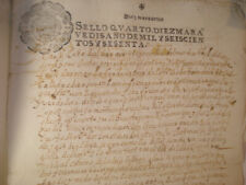 MANUSCRIPT IN OLD SPANISH PAPER - YEAR 1660 - GALICIA SPAIN - OFFICIAL SEAL 10 M