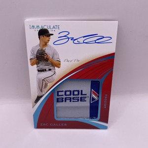 2020 IMMACULATE ZAC GALLEN ROOKIE RC TRUE 1/1! RPA MAJESTIC TAG AUTO DBACKS