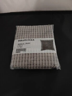 Ikea Gullklocka Pillow cover Case gray Velvet Textured Chenille 20" Square T3 - Image 1 of 4