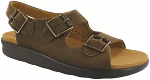 Sandali SAS Bravo in pelle grizzly 9,5 scarpe medie da uomo nuovissime con scatola salva - Foto 1 di 6