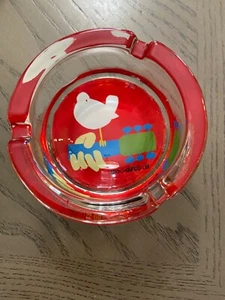 Vintage WOODSTOCK Aschenbecher rund Glas - Bild 1 von 7