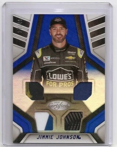 Tarjeta de memoria azul de materiales completos Jimmie Johnson 2018 certificada por Panini/49 - Imagen 1 de 2