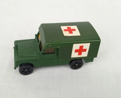 vintage Corgi Juniors Kaki  Land rover Military  army  ambulance red cross - Image 1 of 4