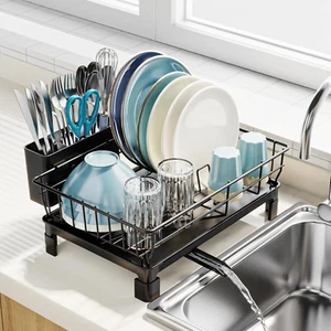 Dish Drying Rack for Kitchen Counter or in Sink - Small Dish Rack for RV - Picture 1 of 7