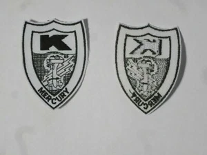 Reproduction Mercury Kiekhaefer 1939 Outboard Motor Embroidered Patch 2" x 3" - Picture 1 of 1