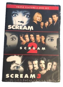 Scream Triple Feature (DVD) Set - Includes 1, 2 & 3 - NEW - Foto 1 di 2