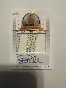 2011 Foglia Pop Century Pamela Anderson Spogliatoio Autografato Memorabilia SSP - Foto 1 di 2