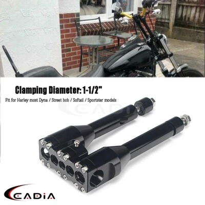 Модульный подъемник руля Club Style 1-1/2 дюйма для Harley Dyna Softail Sportster 883 - Изображение 1 из 4