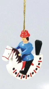 Reiterlein Blau Deko Miniatur Seiffen Baumbehang Christbaumschmuck NEU 198/8B - Bild 1 von 1