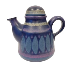 KMK Kupfermuhle Keramics Art Pottery Viola Teapot Purple MCM Mid-century Modern - Picture 1 of 9