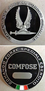 Fermacarte metallo "COMFOSE - COMANDO FORZE SPECIALI ESERCITO" - Da collezione - Picture 1 of 1