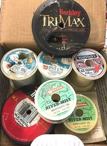 Vintage Lot of Fishing Line. River-Mist, Sport King, Woodstock's, Berkley - Picture 1 of 4