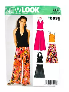 Top, pantaloni e gonna New Look Pattern #6383 Halter, taglia 6-16 NUOVO - Foto 1 di 2