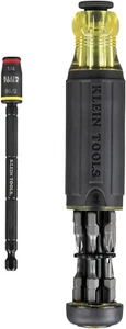 Klein Tools Screwdriver, 14-In-1 Adjustable Screwdriver with Flip Socket, HVAC N - Picture 1 of 12