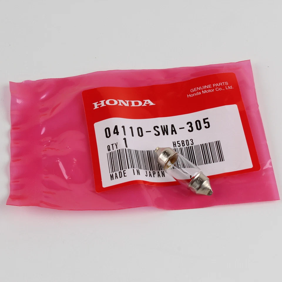 (2PC) Genuine Honda Interior Dome Light Bulb T10x31 8w 12v  04110-SWA-305 - Image 1 of 1