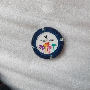 $1 (One Dollar) Blackjack Chip - The Mirage, Las Vegas NV - Picture 1 of 2