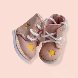 Pink Leather Shoes For Blythe 1/6 Doll Shoes Blythe Boots BJD Outfit Accessories - Picture 1 of 2