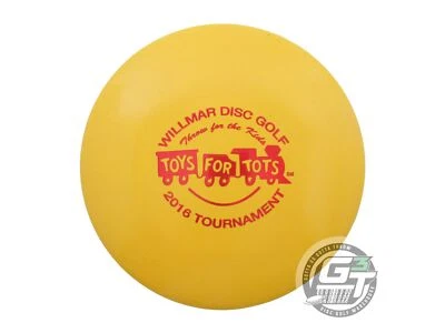 USED Lightning TOYS FOR TOTS Standard #2 Driver 176g Yellow Red Foil Driver Disc - Image 1 of 2