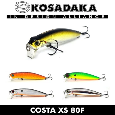 KOSADAKA COSTA XS 80F FLOATING FISHING CRANK BAIT LURE 80mm 7.7g DARK HUNTER - Photo 1/4