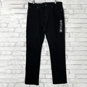 J.CREW Neu mit Etikett Signature Flex Straight Fit schwarze Herrenjeans AY519 Gr. 36/34 - Bild 1 von 5