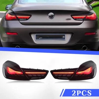 A Pair LED Tail Light Smoke For BMW 6 Series 640i 650i M6 2010-2017 Brake Light Foto 1 de 4