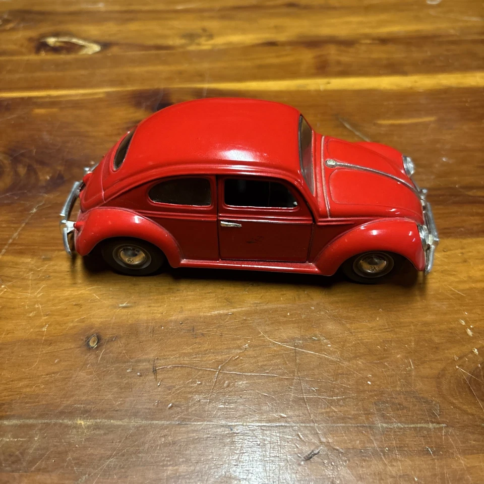 Volkswagen Red Beetle SS 7707 1955 modelo diecast coche de juguete coleccionable 1:32 Foto 1 de 4