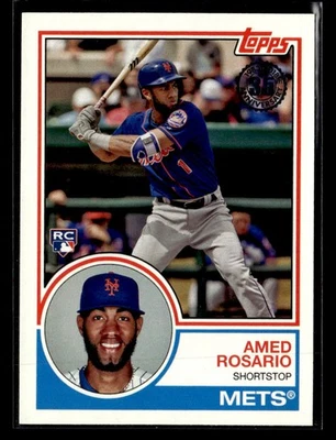 2018 Topps #83-50 Amed Rosario 1983 Topps Baseball Card New York Mets - Image 1 of 2