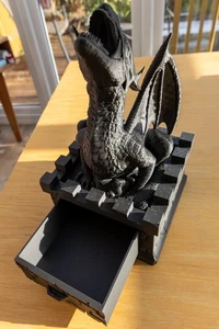 Giant Dragon Dice Tower - DnD Castle Rolling Tower D&D Gift Dungeons and Dragons - Picture 1 of 4