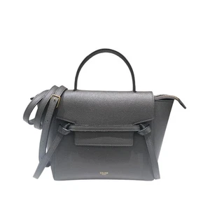 Celine Gürteltasche Nano 189003 in grau getrommelt Kalbsleder #2638 - Bild 1 von 15
