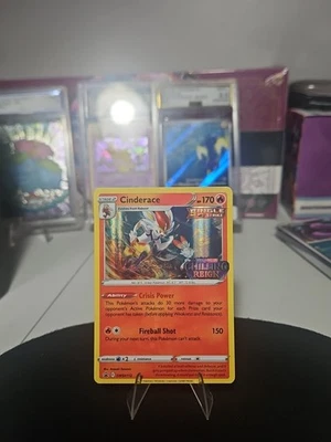 Cinderace - (Prerelease) SWSH112 SWSH: Sword & Shield Promo Cards Holo Stamped - Image 1 of 4