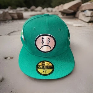 Gorra New Era Logo Sad Boys verde Negro Número 71/2 Fifty 59 - Imagen 1 de 4