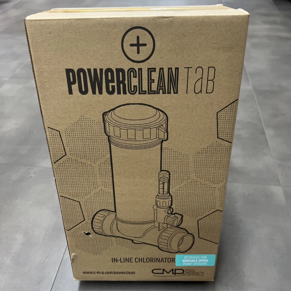 CMP PowerClean Tab Ultra In-Line Chlorinator w/Clear Glass Lid NIB unopened - Image 1 of 1