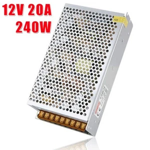 AC 110V - 220V - DC 12V 20A 240W Power Supply LED Strip Light 12V Volt 110 220V - Picture 1 of 11