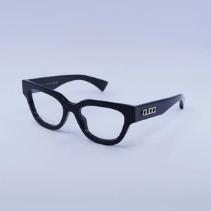 Gucci GG1837O 001 Shiny Black 51mm Eyeglasses New Authentic - Picture 1 of 7