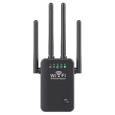 300M WIFI AP  Router Router Repeater Mini Size Design 2.4 GHz 300 Mbps Black - Image 1 of 4