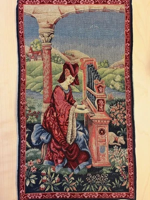 tapiz tapiz tapiz Trovador y Damoiselle Foto 1 de 4