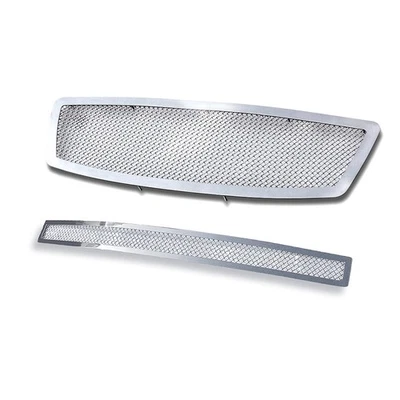 Fits 2003-2005 Infiniti FX35/FX45 Stainless Chrome Mesh Grille Insert Combo - Image 1 of 3
