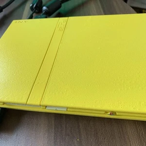 PlayStation 2 SCPH-75000 Amarillo Personalizado Pintado Usado - Imagen 1 de 3